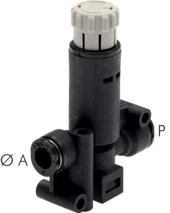 Exemplarische Darstellung: IQS-Druckregelventil Schlauch/Schlauch ohne Manometer